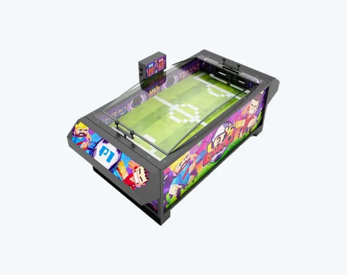 Ilustračná fotografia futbalovej silovej hry Kalkomat Let’s Goal na svetlom pozadí.